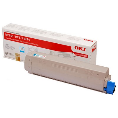 Foto principale Toner Oki 45862839 originale CIANO