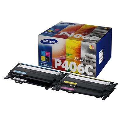 Foto principale Toner Samsung CLT-P406C/ELS (Conf. da 4 pz.) originale NERO+COLORE