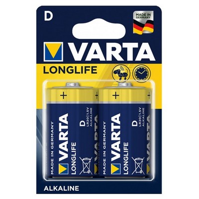 Foto principale Varta Longlife 2 Batterie torcia D 1,5V Alcaline