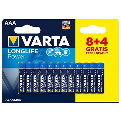 Foto principale Varta Longlife Power 12 Batterie ministilo AAA 1,5V Alcaline
