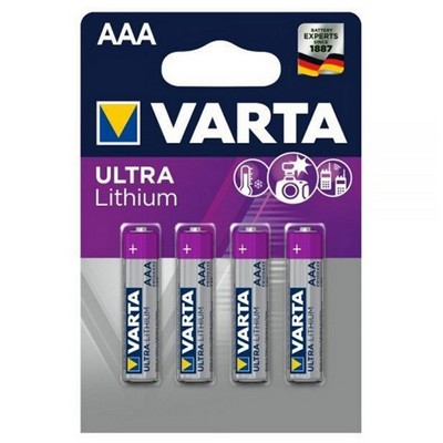Foto principale Varta Ultra Lithium 4 Batterie ministilo AAA 1,5V al Litio