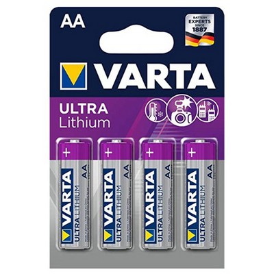 Foto principale Varta Ultra Lithium 4 Batterie stilo AA 1,5V al Litio