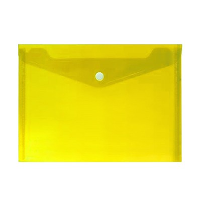 Foto principale Busta Scatto formato A4 semitrasparente con bottone gialla