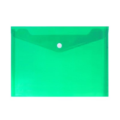 Foto principale Busta Scatto formato A4 semitrasparente con bottone verde