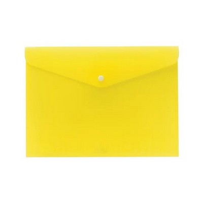 Foto principale Busta Scatto formato A5 semitrasparente con bottone gialla