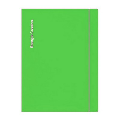 Foto principale Cartellina Scatto 3 lembi formato A4 dorso 1 cm verde