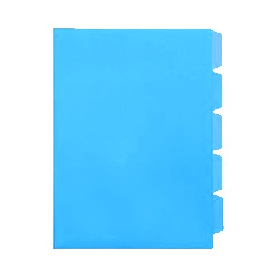 Foto principale Cartellina Scatto a L con 5 divisori formato A4 blu