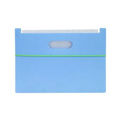 Foto principale Portadocumenti Scatto a soffietto formato A4 13 scomparti etichette incluse azzurro