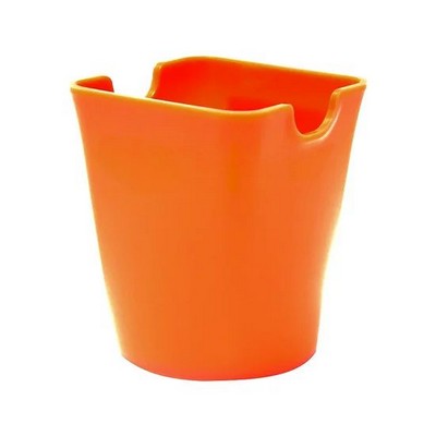 Foto principale Vaso portapenne Scatto multiuso 7×10 cm con foro per drenaggio arancione