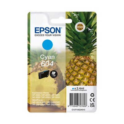 Foto principale Cartuccia originale Epson C13T10G24010 604 Ananas CIANO