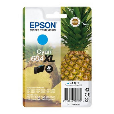 Foto principale Cartuccia originale Epson C13T10H24010 604XL Ananas CIANO