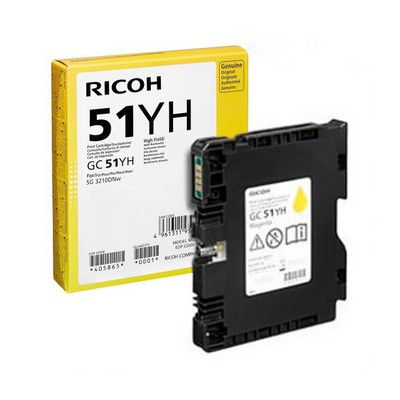 Foto principale Cartuccia originale Ricoh 405865 GC51YH GIALLO