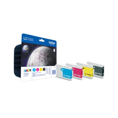 Foto principale Cartuccia originale Brother LC1000VALBP Multipack LC1000 (Conf. da 4 pz.) NERO+COLORE