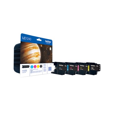 Foto principale Cartuccia originale Brother LC1240VALBP Multipack LC1240 (Conf. da 4 pz.) NERO+COLORE