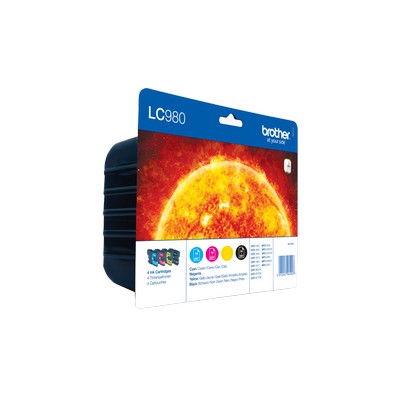 Foto principale Cartuccia originale Brother LC980VALBP Multipack LC-980 (Conf. da 4 pz.) NERO+COLORE