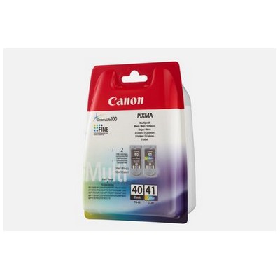 Foto principale Cartuccia originale Canon 0615B043 Multipack PG-40 / CL-41 (Conf. da 2 pz.) NERO+COLORE