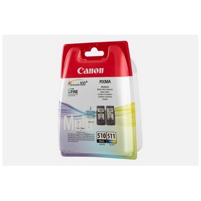 Foto principale Cartuccia originale Canon 2970B010 Multipack PG-510 / CL-511 (Conf. da 2 pz.) NERO+COLORE