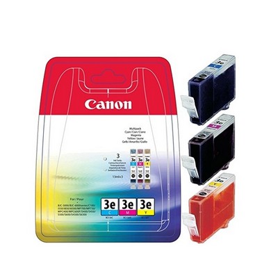 Foto principale Cartuccia originale Canon 4480A265 Multipack BCI-3E (Conf. da 3 pz.) COLORE