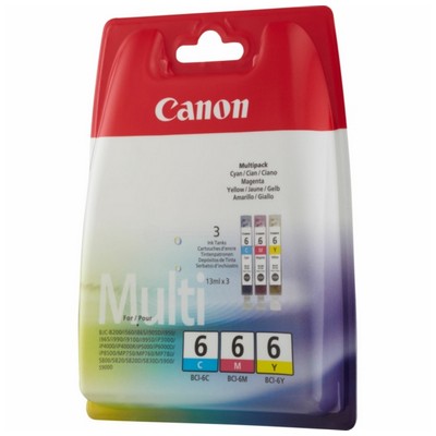 Foto principale Cartuccia originale Canon 4706A029 Multipack BCI-6 CMY (Conf. da 3 pz.) COLORE