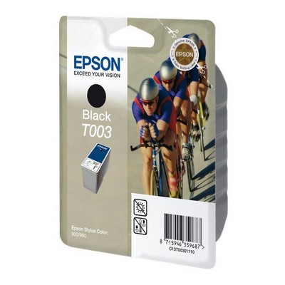 Foto principale Cartuccia originale Epson C13T00301110 T003 Ciclisti NERO