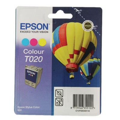 Foto principale Cartuccia originale Epson C13T02040110 T020 Mongolfiera COLORE