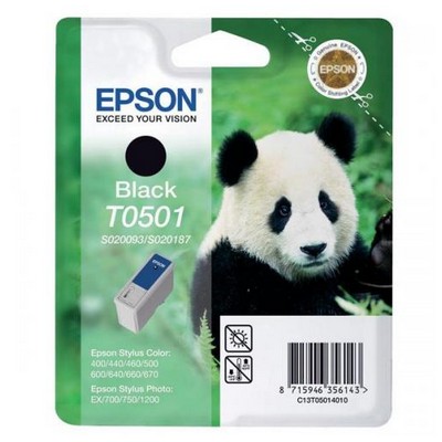 Foto principale Cartuccia originale Epson C13T05014010 T0501 Panda NERO