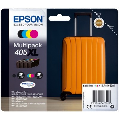 Foto principale Cartuccia originale Epson C13T05H64010 Multipack 405 XL Valigia (Conf. da 4 pz.) NERO+COLORE