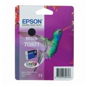 Foto principale Cartuccia originale Epson C13T08014011 T0801 Colibri NERO