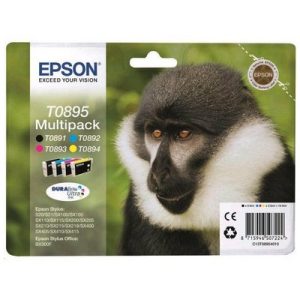 Foto principale Cartuccia originale Epson C13T08954010 Multipack T0895 Scimmia (Conf. da 4 pz.) NERO+COLORE