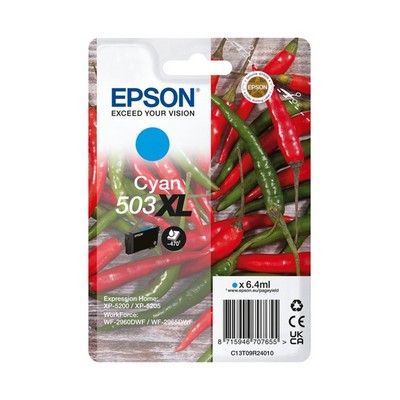 Foto principale Cartuccia originale Epson C13T09R24010 503 XL Peperoncino CIANO