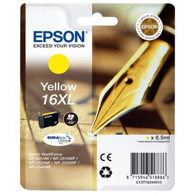 Foto principale Cartuccia originale Epson C13T16344010 16 XL Penna e Cruciverba GIALLO