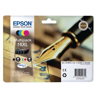 Foto principale Cartuccia originale Epson C13T16364010 Multipack 16 Penna e Cruciverba (Conf. da 4 pz.) NERO+COLORE