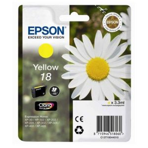 Foto principale Cartuccia originale Epson C13T18044010 18 XL Margherita GIALLO