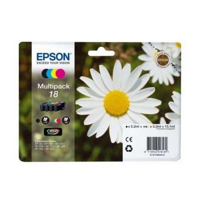 Foto principale Cartuccia originale Epson C13T18064010 Multipack 18 Margherita (Conf. da 4 pz.) NERO+COLORE