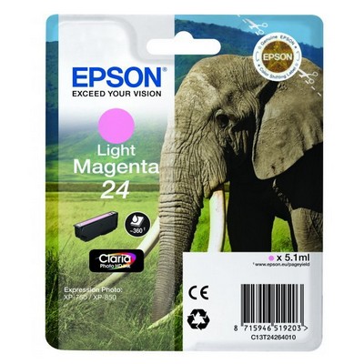 Foto principale Cartuccia originale Epson C13T24264010 24 Elefante MAGENTA CHIARO