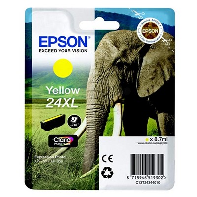 Foto principale Cartuccia originale Epson C13T24344010 24 XL Elefante GIALLO