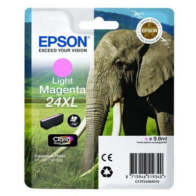 Foto principale Cartuccia originale Epson C13T24364010 24 XL Elefante MAGENTA CHIARO