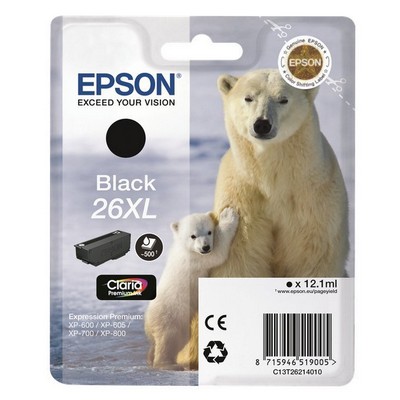 Foto principale Cartuccia originale Epson C13T26214010 26 Orso Polare NERO