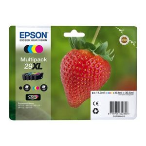 Foto principale Cartuccia originale Epson C13T29964010 Multipack 29XL Fragola (Conf. da 4 pz.) NERO+COLORE