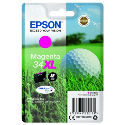 Foto principale Cartuccia originale Epson C13T34734010 34 XL Pallina da Golf MAGENTA