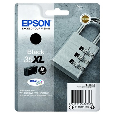 Foto principale Cartuccia originale Epson C13T35914010 35 XL Lucchetto NERO