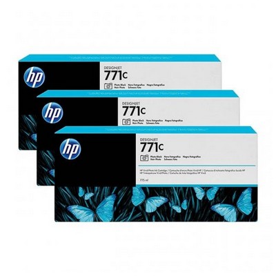 Foto principale Cartuccia originale Hp B6Y37A Multipack 771C (Conf. da 3 pz.) NERO