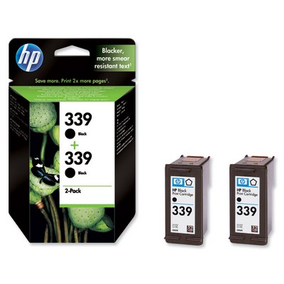 Foto principale Cartuccia originale Hp C9504EE Multipack 339 (Conf. da 2 pz.) NERO