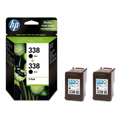 Foto principale Cartuccia originale Hp CB331EE Multipack 338 (Conf. da 2 pz.) NERO