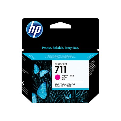 Foto principale Cartuccia originale Hp CZ135A Multipack 711 (Conf. da 3 pz.) MAGENTA