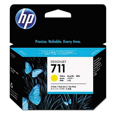 Foto principale Cartuccia originale Hp CZ136A Multipack 711 (Conf. da 3 pz.) GIALLO