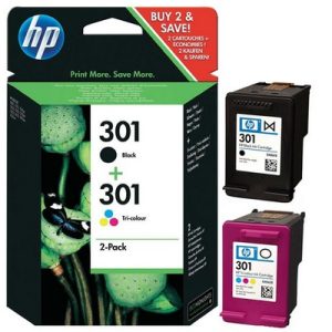 Foto principale Cartuccia originale Hp N9J72AE Multipack 301 (Conf. da 2 pz.) NERO+COLORE