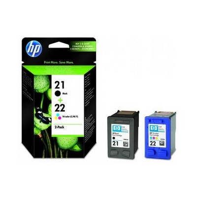 Foto principale Cartuccia originale Hp SD367AE Multipack 21/22 (Conf. da 2 pz.) NERO+COLORE