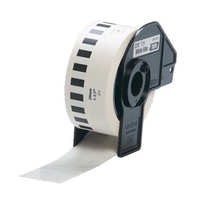 Foto principale Etichette adesive per etichettatrice compatibile Brother DK-22211 DK Tape da 29 mm (Rotolo 15,24 metri) NERO SU BIANCO