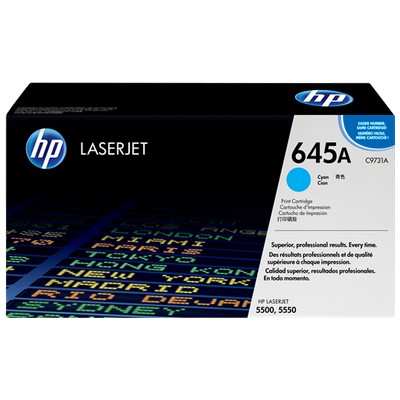 Foto principale Toner originale Hp C9731A 645A CIANO